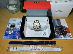 Tissot Men's Gold Watch Golf and Sport Box, extra wristbands new Swiss battery