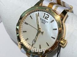 Tissot Men's Gold Watch Golf and Sport Box, extra wristbands new Swiss battery