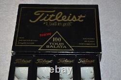 Titleist 100 Tour Balata Full Box Sleeves with logo Golf Balls NEW! VINTAGE! RARE