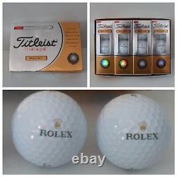 Titleist Pro V1 ROLEX Golf Balls 1 Dozen BRAND NEW in Box 4 Sleeves