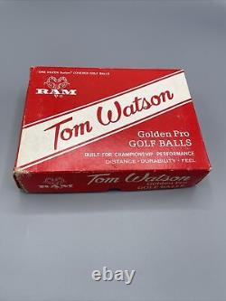 Tom Watson Golf Balls Golden Pro In Original Box Ram Golf Vintage Golf Balls