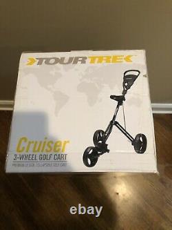 Tour Trek 2018 Cruiser 3-Wheel Golf Push Cart NEW Box SHIPS IMMEDIATELY
