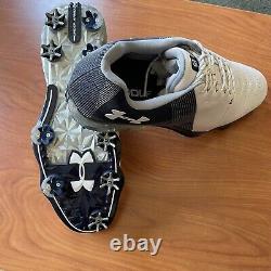 Under Armour Jordan Spieth 2 Mens Golf Shoes White Navy SZ 12.5 New without box