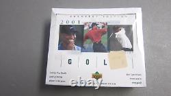 Upper Deck 2001 Golf Hobby Box TIGER WOODS NEW SEALED FREE SHIPPING