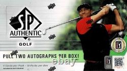 Upper Deck 2021 SP Authentic Golf Cards Hobby Box New Factory Sealed 18 Packs