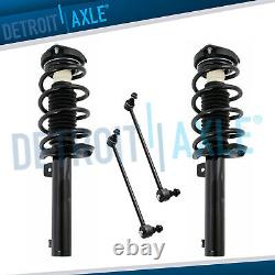 VW Beetle Eos Golf Jetta Struts Assembly + Sway Bar Links for Front Left & Right