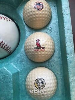 Vintage Official Major League MLB Golf Ball Set Rawlings VERY RARE New In Box