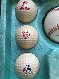 Vintage Official Major League MLB Golf Ball Set Rawlings VERY RARE New In Box