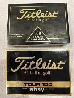 Vintage & Rare- New in Boxes- Titliest Tour Balata 100 golf balls- 2 dz-24 total