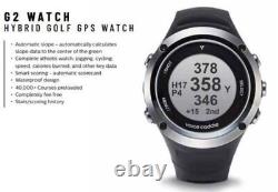 Voice Caddie G2 Hybrid Golf GPS Watch with Slope Black New in Box #80696