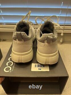 Women's ECCO BIOM H4 Gore-Tex GTX Golf Shoes White- Size 37 (6-6.5)- New In Box